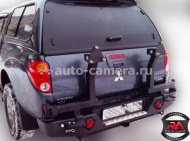 Задний силовой бампер для Mitsubishi L200 2006- с калиткой